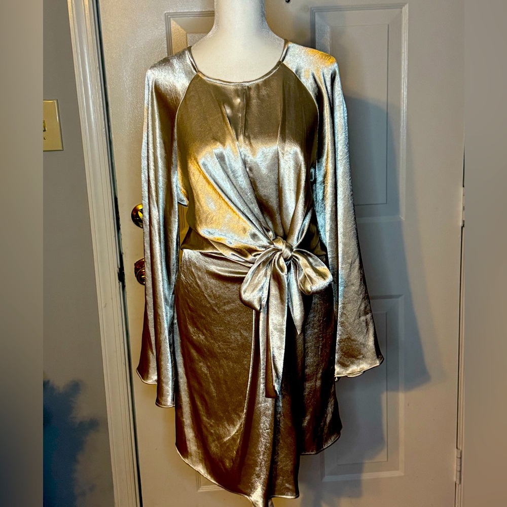 Karlie Silver Asymmetrical Keyhole Dress | size L